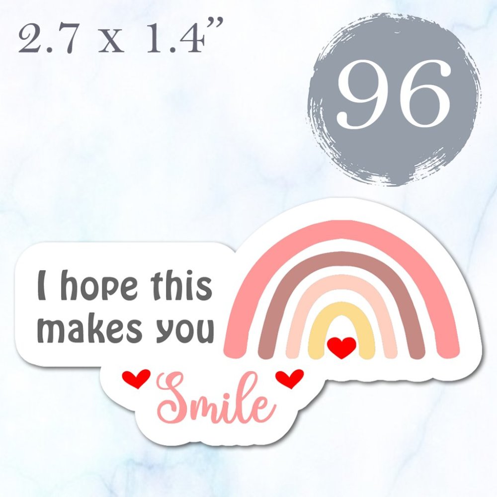96 Thank you Stickers